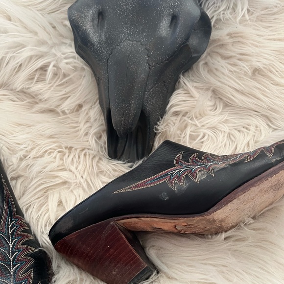 Charlie 1 Horse Square Toe Western Mule Size 9B - Picture 3 of 6